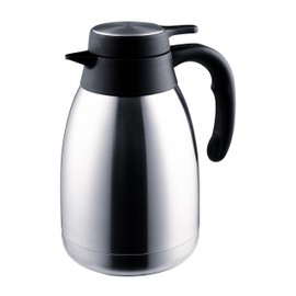 Chef’s Supreme Commercial Coffee Carafe – 1.5L Capacity (50oz), Stainless Steel Housing with Double Layer Thermal Interior Keeping Beverages Hot for Hours.