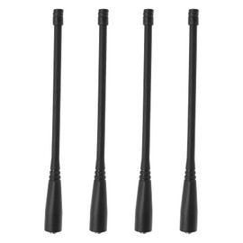 EMSea 4PCS Dual Band VHF 136-174MHz UHF 400-520MHz SMA-Female Antenna Compatible with Baofeng Handheld Radio GT-3 UV-5R UV5RE UV5RA 50ohm Impedance 17cm