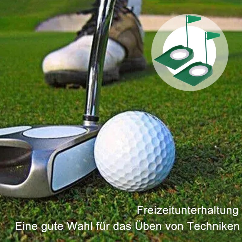 2 Pieces Golf Practice Putter Pad, Plastic Golf Indoor Outdoor