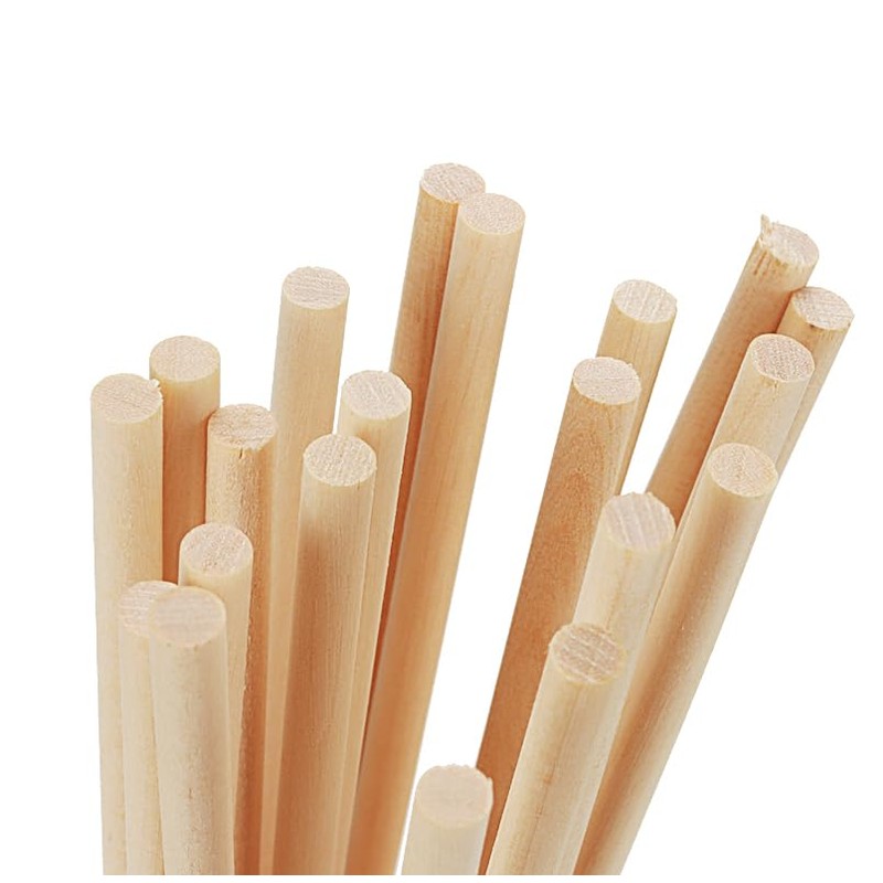 JOIKIT 100 Pcs 30cm / 12 Inch Dowel Rods, 5mm