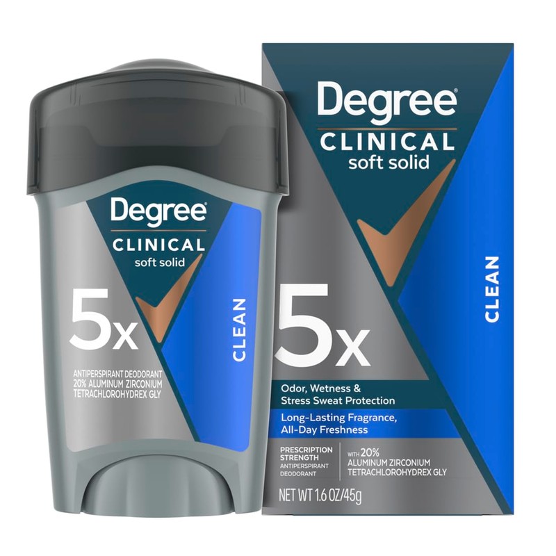 Degree Men Antiperspirant Deodorant Clean 72-Hour Sweat & Odor Protection