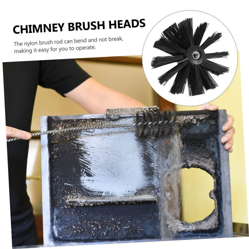 MERRYHAPY 2sets Cost Chimney Brush Head Dryer Vent Brush Without
