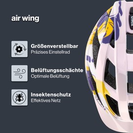 uvex air Wing - Lightweight All-Round Helmet for Men and Women - Individual Size Adjustment - Powder Liquids - 56-60 cm