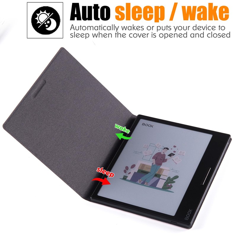 BOZHUORUI Magnetic Case for 7" Onyx Boox Tablet Go Color