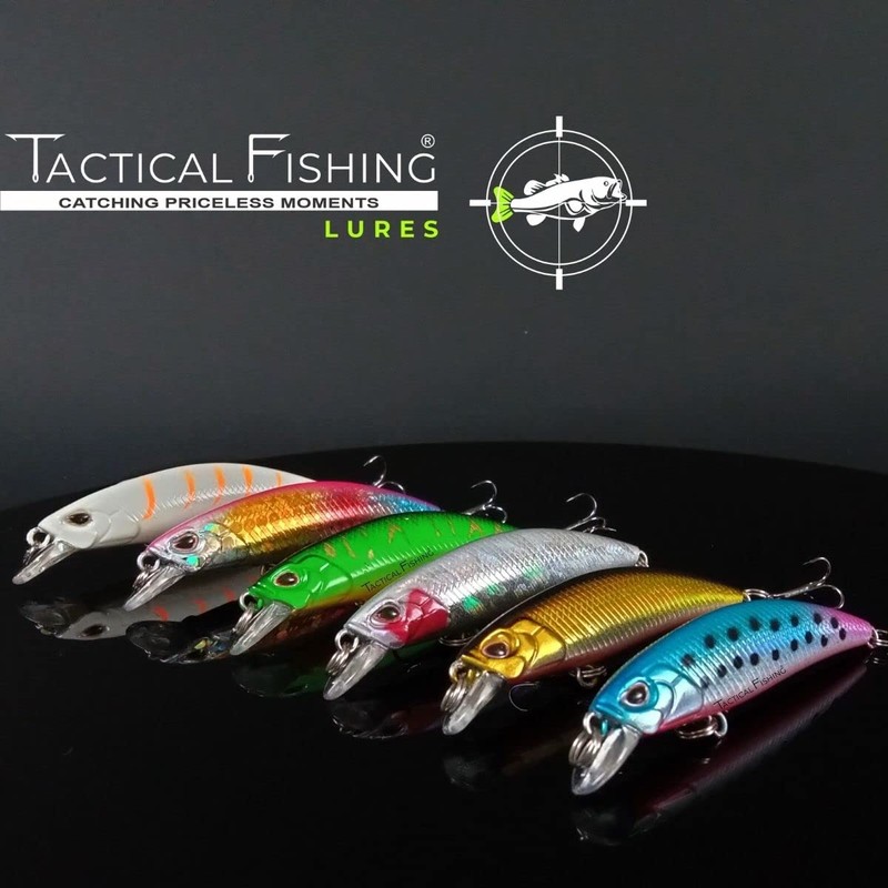 TACTICAL FISHING 6 Piezas - Seis Minnows De Hundimiento Lento,