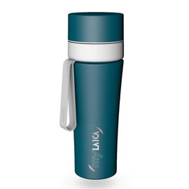 Laica MyLaica 0.5 Litre Stainless Steel Filter Sports Bottle, Green