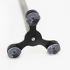 com-four® 2 x Standing Kitchen Roll Holder with Suction Cup