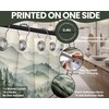 QGHOT Mountain Shower Curtain Green Forest Nature Shower Curtains for