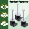 Keadic 12Pcs Aluminum Truck Tool Box Mounting Kit, Heavy Duty