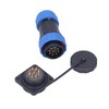 IP68 Waterproof Power Connector Male Female Square 4 Hole Aviation