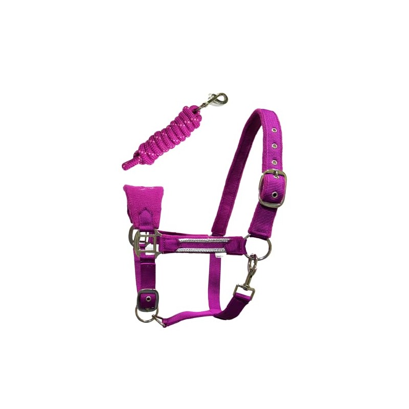 Equipride LUXURY FLEECE UNICORN HEADCOLLAR SET LEAD ROPE FULL-MINI SHETLAND