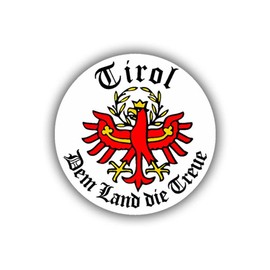 Sticker # Tirol Country The Loyal Eagle Crest 10 cm # A705
