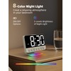 Odokee Digital Alarm Clocks for Bedrooms: Large Bold Number 5