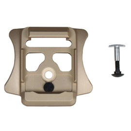 Gear Rack US Military Tan NVG Bracket for Night Vision Goggles Shroud Norotos Used on ECH or ACH/MICH/CVC Helmet Rhino Mount Front Bracket with Screw (ECH Bracket with ECH Bolt)