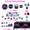 208PCS wellspar Karaoke Music Party Decorations Tableware Set, 25 Guests