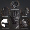 ILIKEORIENTILIKEORIENT Guantes Impermeables Y Térmicos Con Protecciones Motociclism
