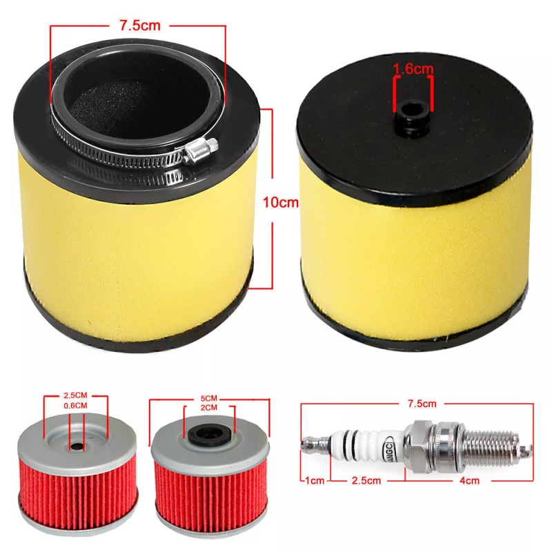 Gearzaar For 1988-2000 Honda FourTrax 300 TRX300 Air Oil Filter