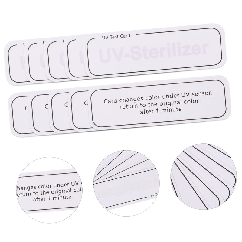 Baluue 100pcs Uv Intensity Test Cards Uv Light Detection Paper