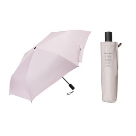 Waterfront U355-0811LP1-BD Folding Umbrella, LESS IS MORE Series, Quick Shut, Automatic Open/Close, Folding, Ice Pink, 21.7 inches (55 cm), Anyone Can Quickly Fold Up Cleanly, Shape Memory Function,