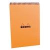 Rhodia Wirebound Notepad, A4, Square Ruling - Orange (18500C)