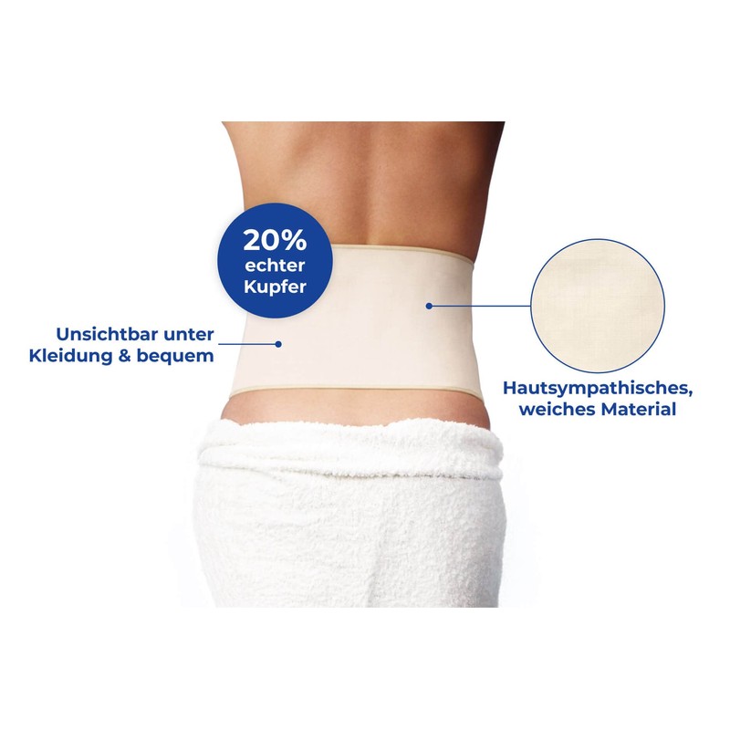 Maximex Copper Bandage Back S/M, Warming Copper Back Support with