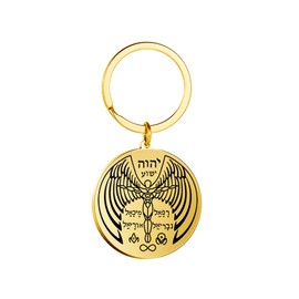 EUEAVAN Tetragrammaton Necklace YHVH YHWH Jehovah Necklace Yeshua Blessed Prayer Pendant Hebrew Bible Name God Religious Jewelry Lord Amulet for Jewish Christians, Stainless Steel, No Gemstone