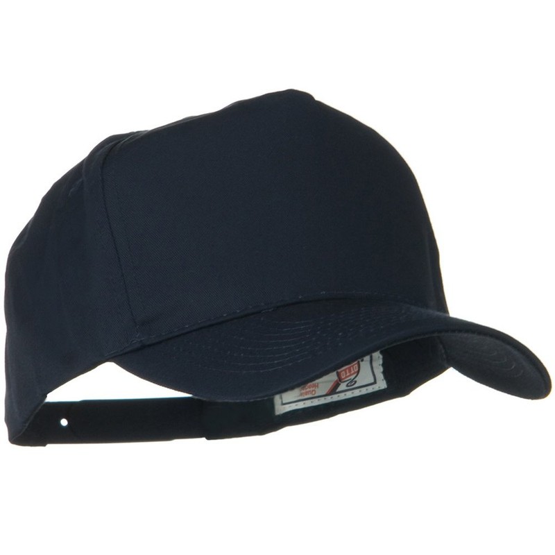 Solid Cotton Twill Pro Style Golf Cap - Navy