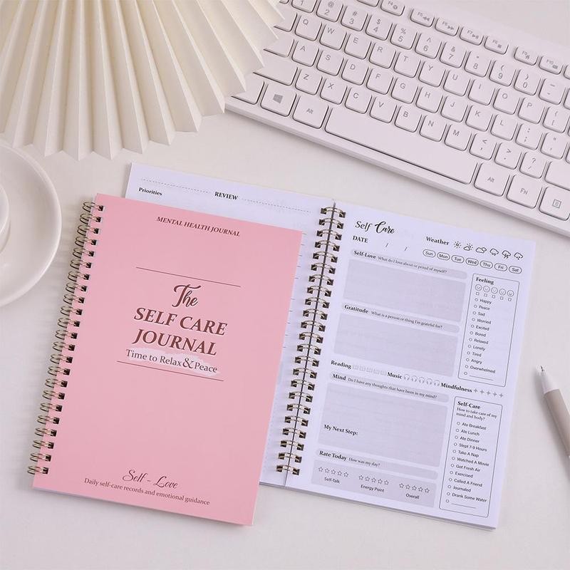 5 Minute Journal, 1 Count Daily Self-care Journal, Daily Record