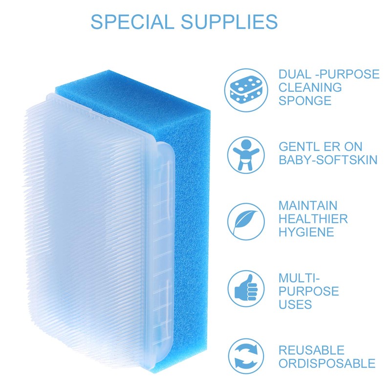 ARGOMAX - Paquete de 6 cepillos de esponja para baño