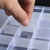 KINJOEK 20 Pack 15 Grids Plastic Bead Organizer Containers Storage,