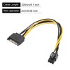 MECCANIXITY 15 Pin to 6-Pin Male Graphics Card Cable PCI-Express