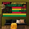 Juneteenth Decorations Happy Juneteenth Backdrop Banner - Juneteenth Freedom Day