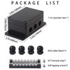 YETLEBOX Watertight Junction Box, IP67 Waterproof Electrical Project Box with