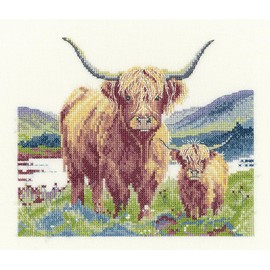 Heritage Crafts Highland Harmony - 14ct Aida Cross Stitch Kit