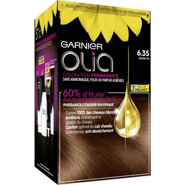 Garnier Permanent Hair Colour Ammonia Free with Natural Flower Oils - Hazelnut (6.35) - Olia