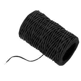 MECCANIXITY Floral Wire 164ft/50m 2mm Vine Bind Wire Rustic Craft Wrapping Metal Wire for Flower Bouquet Wreath Making, Black