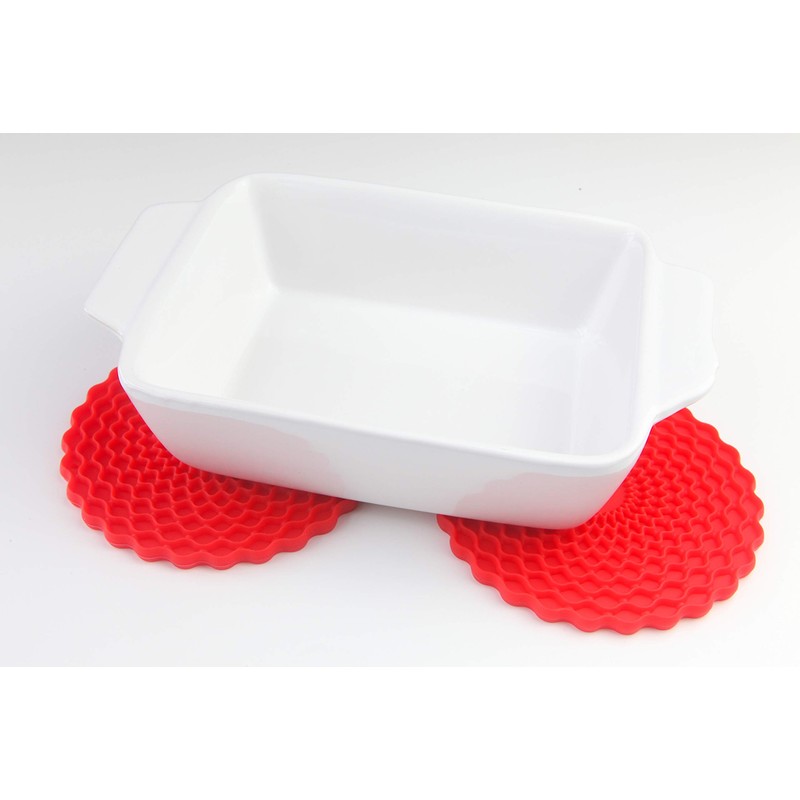 Red Drinks Coasters Set of 6 by Stone & Thyme
