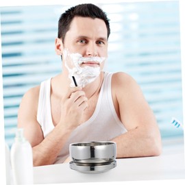 Mikinona 1pc Shaving Bowl Lid Sturdy Soap Foaming Bowl for Shave Bubble Design for Home or Travel