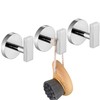 AONEON Robe Hook Polished Chrome Bath Towel Hooks Stainless Steel