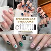 8-in-1 Cat Eye Magnet Set for Nails, French, Circular Hole,