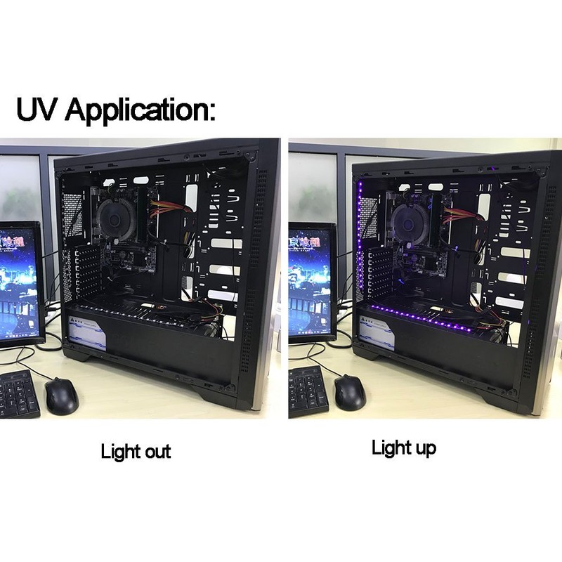 Ubanner PC LED Flexible Light Strip Computer Lighting UV Purple