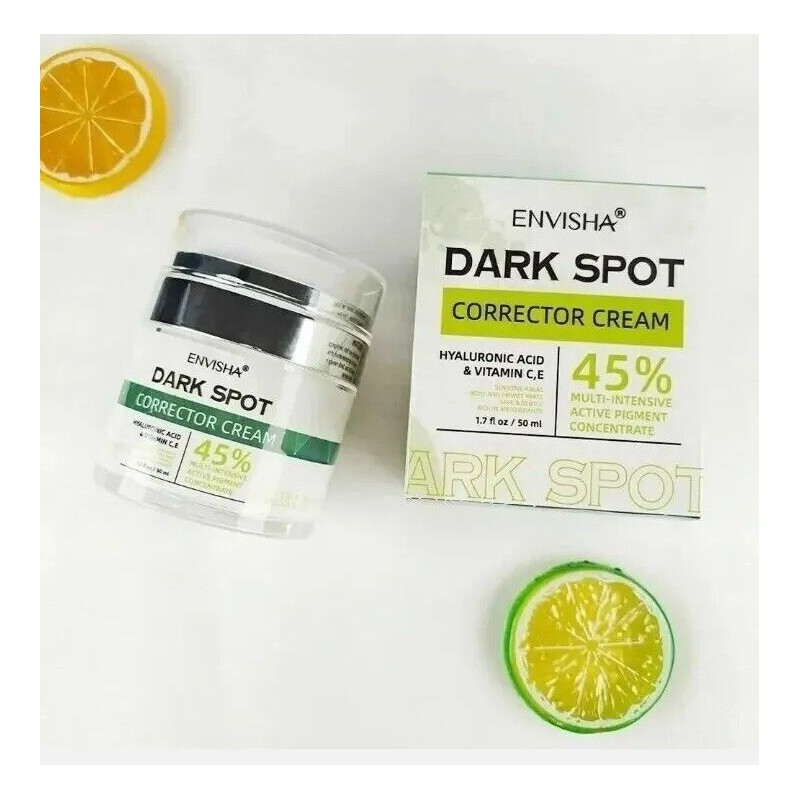ENVISHA Dark Spot Corrector Hyaluronic Acid Vitamin C E face