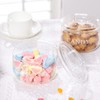 KEKEHOME 11oz Glass Candy Dish with Lid Covered Candy Bowl