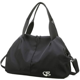 Honesty Mouth Women's Boston Bag, Sports Bag, Travel Bag, School Trip, 1 Night, 2 Nights, Stylish, Lightweight, Waterproof, 01: Black