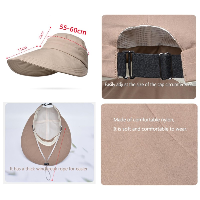 MAKFORT Sun Hat Foldable Summer Hat Women's Breathable Hat Visor