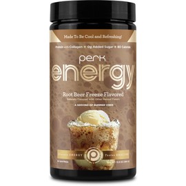 Perk Energy Original Root Beer Freeze Flavored (20 Servings) - Gluten Free, Soy Free and Peanut Free