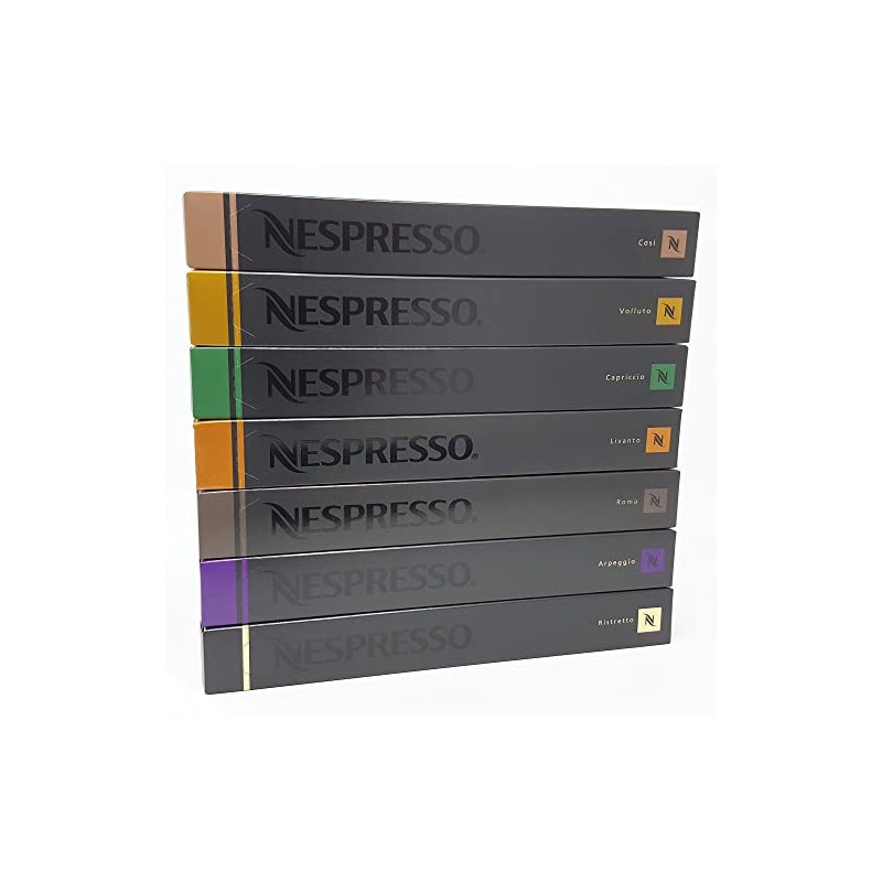 Nespresso Assortment, 70 Capsules – Ristretto, Arpeggio, Rome, Livanto, Capriccio,