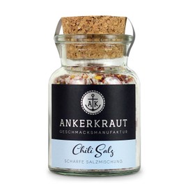 Ankerkraut Chilli Salt, 150 g in Cork Glass