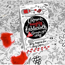 Colour-In Naughty Tablecloth - For Grown Ups Only! (TC06)