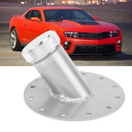 45 Degree Fuel Cell Filler Neck with 12 Bolt Steel Base Aluminum Cap 1.5in Inner Diameter, Fuel Cell Fast Filler Neck, Fuel Cell Remote Filler Neck, for Saving Precious Time